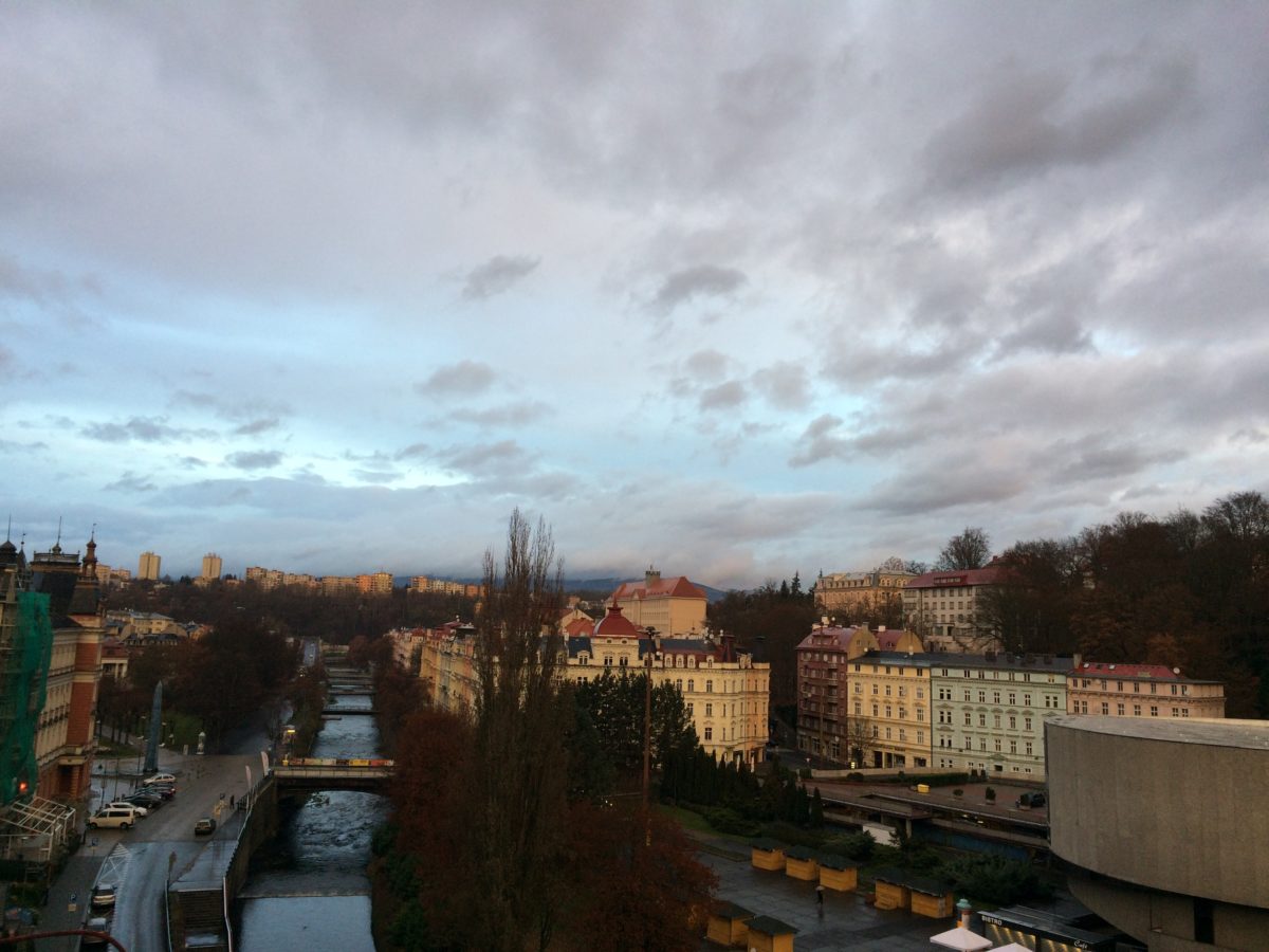 Sunset in Karlovy Vary